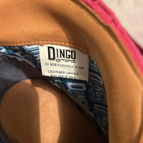 Hot pink fuschia fringe cowboy boot sure leather 9.5 - Picture 5 of 5